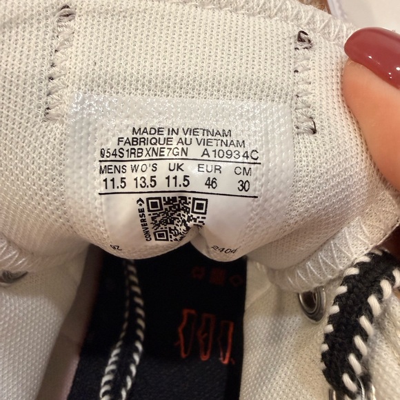 NWT Men’s Custom Converse Low Top - Leather (Size 11.5) - Picture 6 of 9